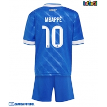 Camisa de Futebol Real Madrid Kylian Mbappe #10 Equipamento Alternativo Infantil 2025-26 Manga Curta (+ Calças curtas)